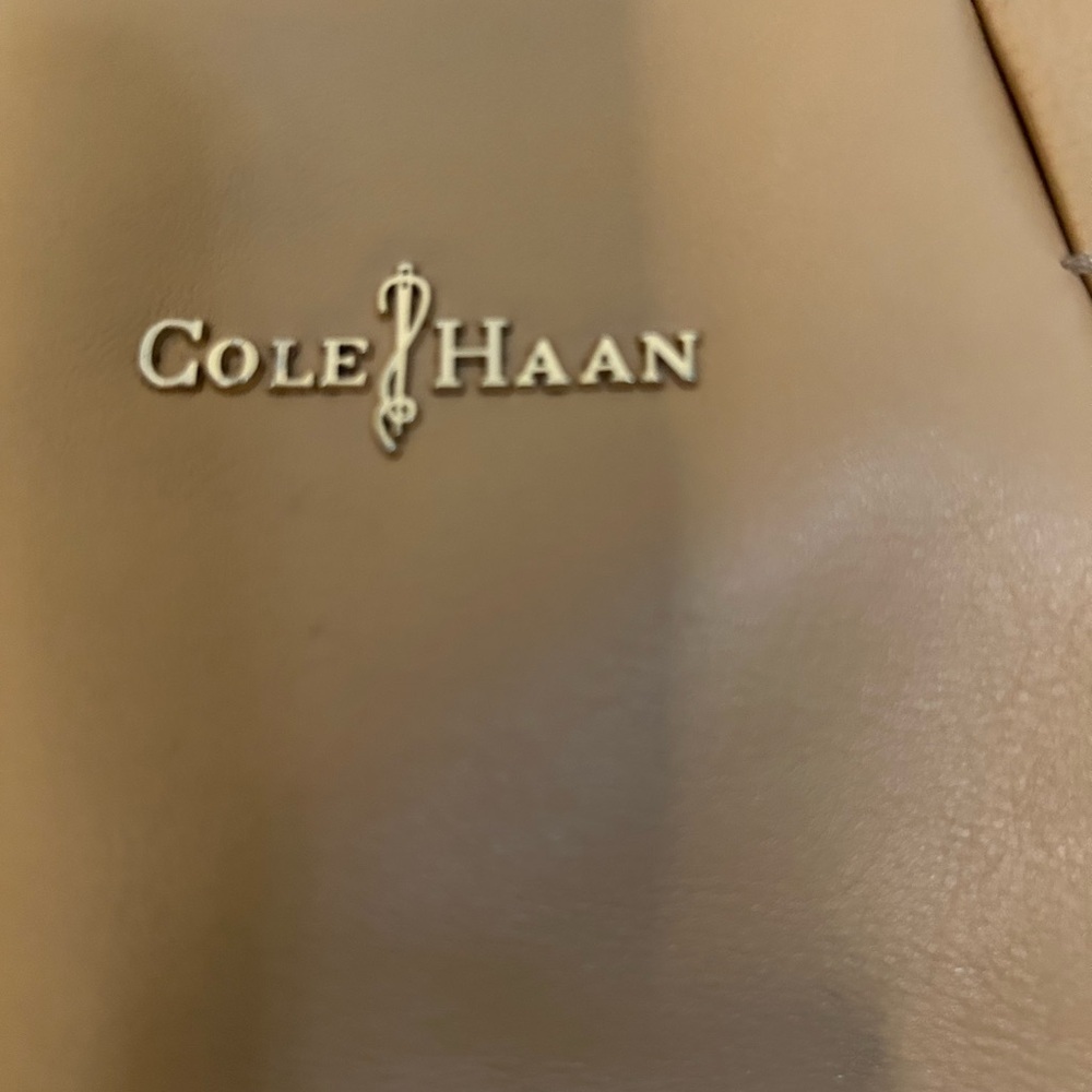 Cole Haan Camel Leather Tote - Picture 2 of 5